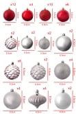 The Red & Silver Bauble 60pc Base Set