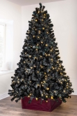 The 5ft Pre-lit Black Iridescence Pine Tree with Warm White Lights
