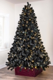 The Pre-lit Black Iridescence Pine Tree with Warm White Lights (6ft to 7ft)