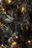 The 7ft Pre-lit Black Iridescence Pine Tree with Warm White Lights