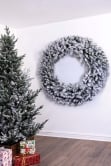 150cm Flocked Extra Wide Arbor Vitae Wreath