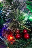 180cm Pre-lit Decorated Mixed Pine Garland Warm White/Multicolour LEDs