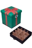 Multi-purpose Decorations Storage Ottoman Box - With Partitions & Trays