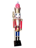 90cm Nutcracker with Crown & Sceptre