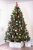 The 128pc Red & White Full Heavy Coverage Bauble Set (6ft trees)