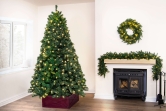 7ft Pre-lit Arbor Vitae Fir Tree