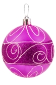 Hand Painted Shatterproof Bauble Design 2 (12 Pack)