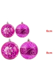 Hand Painted Shatterproof Bauble Design 2 (12 Pack)