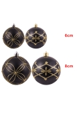Hand Painted Shatterproof Bauble Design 4 (12 Pack)
