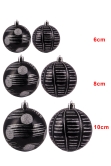 Hand Painted Shatterproof Bauble Design 6 (12 Pack)