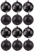 Hand Painted Shatterproof Bauble Design 6 (12 Pack)