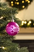 Hand Painted Shatterproof Bauble Design 1 (12 Pack)