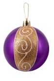 Hand Painted Shatterproof Bauble Design 10 (9-12 Pack)