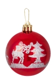 Hand Painted Shatterproof Bauble Design 11 (12 Pack)