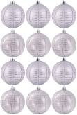 Hand Painted Shatterproof Bauble Design 12 (9-12 Pack)