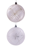 Hand Painted Shatterproof Bauble Design 16 (9-12 Pack)