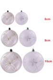 Hand Painted Shatterproof Bauble Design 16 (9-12 Pack)