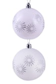 Hand Painted Shatterproof Bauble Design 18 (12 Pack)