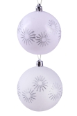 Hand Painted Shatterproof Bauble Design 18 (12 Pack)