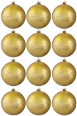 Hand Painted Shatterproof Bauble Design 21 (12 Pack)