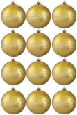 Hand Painted Shatterproof Bauble Design 21 (12 Pack)