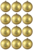 Hand Painted Shatterproof Bauble Design 22 (12 Pack)