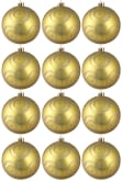 Hand Painted Shatterproof Bauble Design 22 (12 Pack)