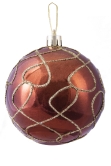 Hand Painted Shatterproof Bauble Design 26 (12 Pack)