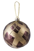 Hand Painted Shatterproof Bauble Design 27 (9-12 Pack)