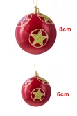 Hand Painted Shatterproof Bauble Design 29 (12 Pack)
