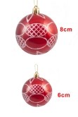 Hand Painted Shatterproof Bauble Design 30 (12 Pack)