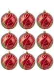 Hand Painted Shatterproof Bauble Design 31 (12 Pack)