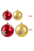 Hand Painted Shatterproof Bauble Design 32 (12 Pack)