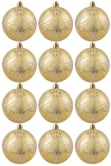 Hand Painted Shatterproof Bauble Design 35 (12 Pack)