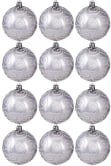 Hand Painted Shatterproof Bauble Design 38 (12 Pack)