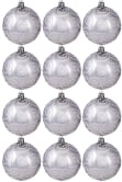 Hand Painted Shatterproof Bauble Design 38 (12 Pack)