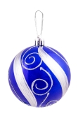 6cm Hand Painted Shatterproof Bauble Design 42 (12 Pack)