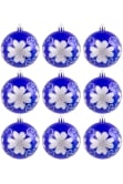 Hand Painted Shatterproof Bauble Design 44 (9-12 Pack)