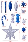 The Blue & Silver 52pc Accessories Set