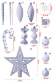 The White & Silver 52pc Accessories Set