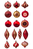 The 288pc Red & Gold Full Heavy Coverage Bauble Set (9ft trees)