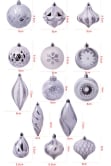 The White & Silver Bauble 16pc Feature Set