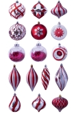The Red & Silver Bauble 16pc Feature Set