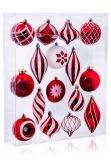 The Red & White Bauble 16pc Feature Set