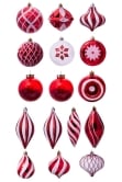 The 288pc Red & White Full Heavy Coverage Bauble Set (9ft trees)