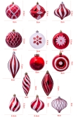 The Red & White Bauble 16pc Feature Set