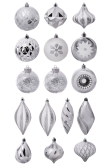 The 128pc White & Silver Full Heavy Coverage Bauble Set