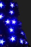 The Black Blue Star Fibre Optic Tree