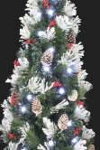 The 5ft Snowy LED Frosted Pine Fibre Optic Tree