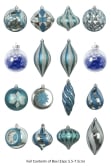 The 196pc Full Heavy Coverage Bauble Set (Choose colour for 7ft trees)
